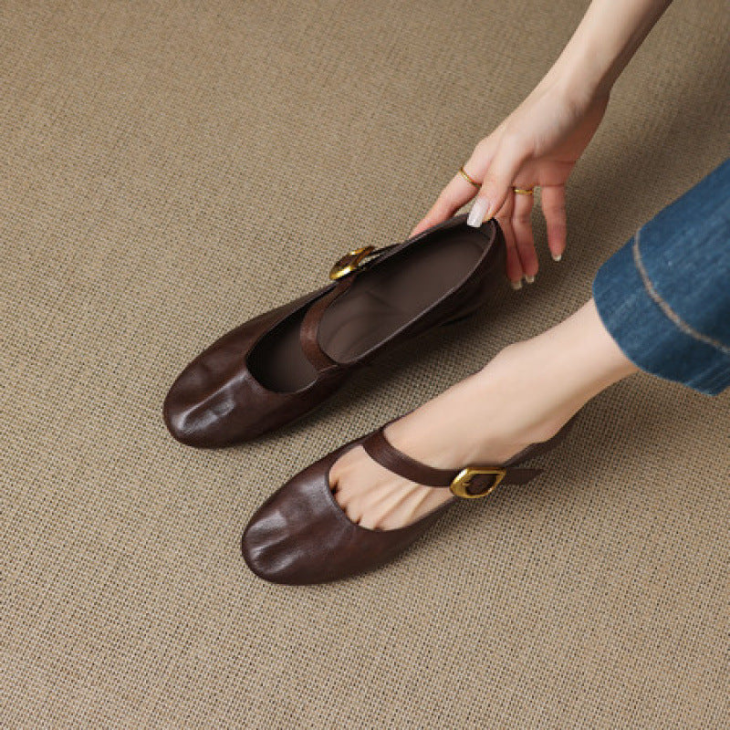 Quira | Rundtåig Mary Jane Flat