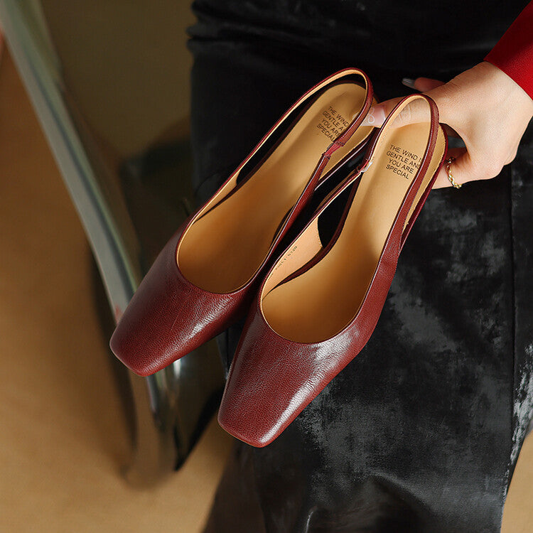Ersa | Äkta läder Slingbacks