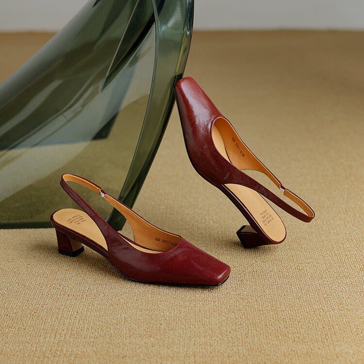 Ersa | Äkta läder Slingbacks