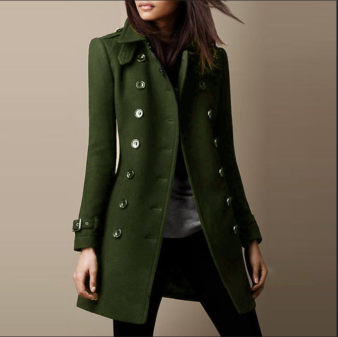 Renate | Elegant vinterkappa i ull