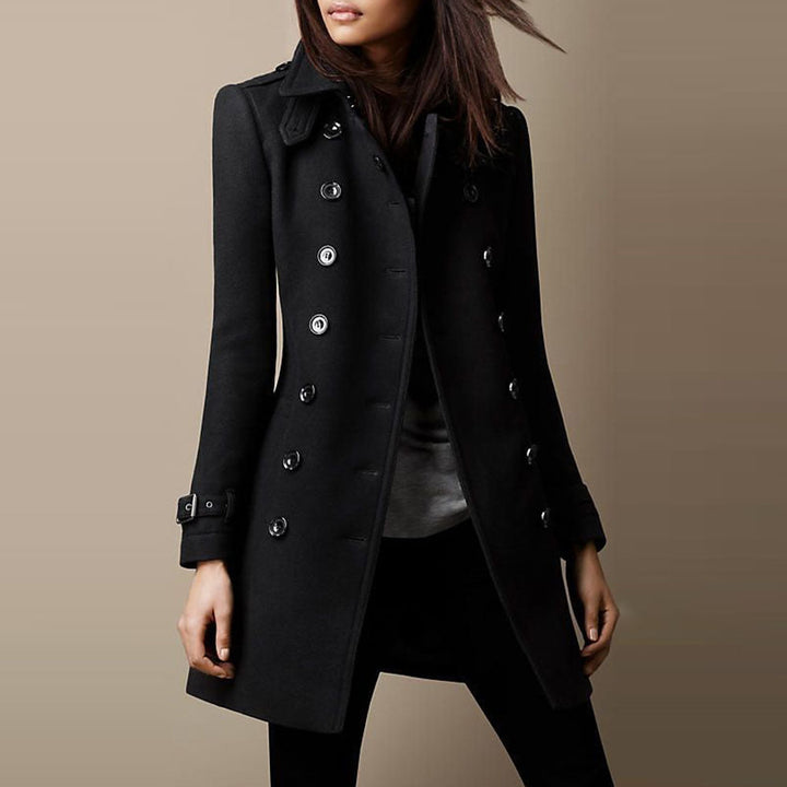 Renate | Elegant vinterkappa i ull