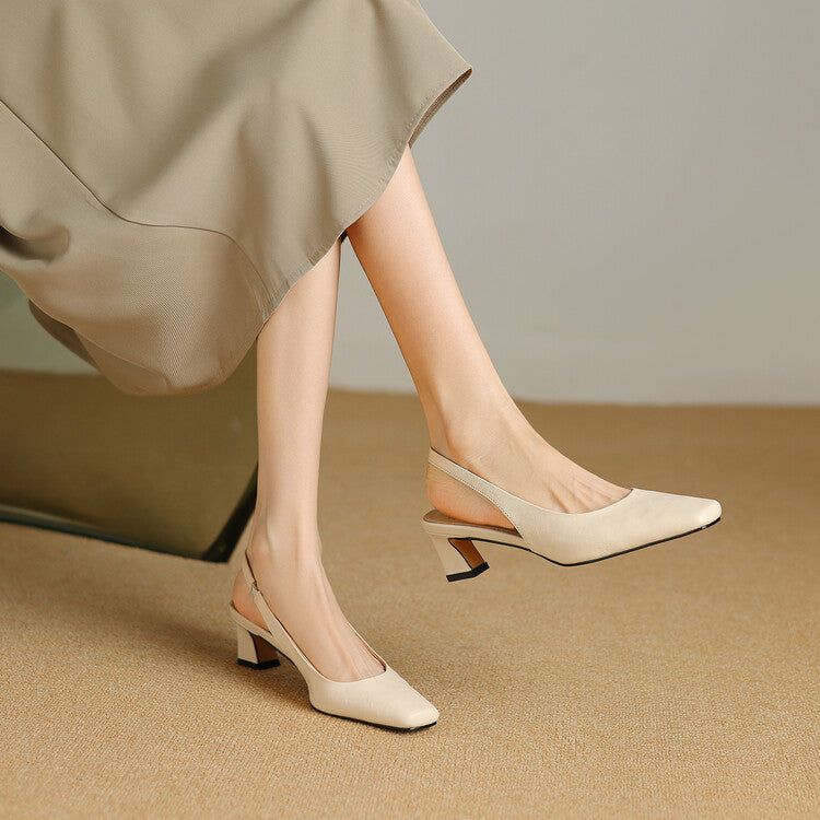 Ersa | Äkta läder Slingbacks
