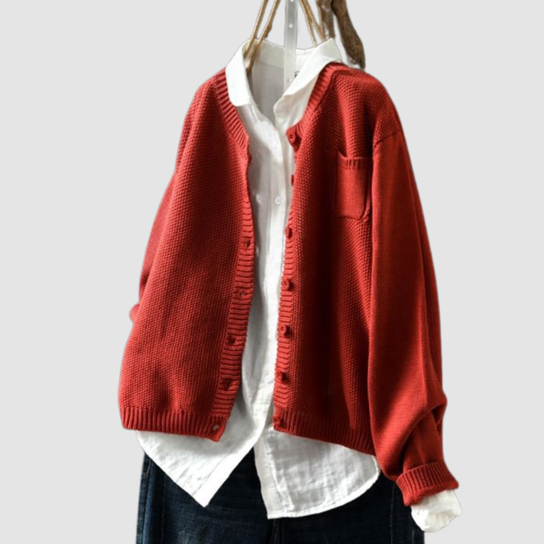 Brenna | Mysig Stickad Kofta