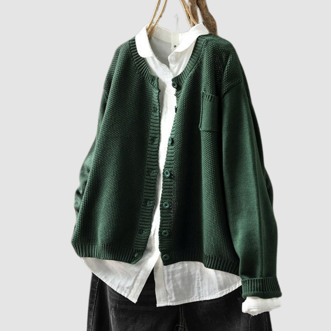 Berlinda | Mysig Stickad Cardigan