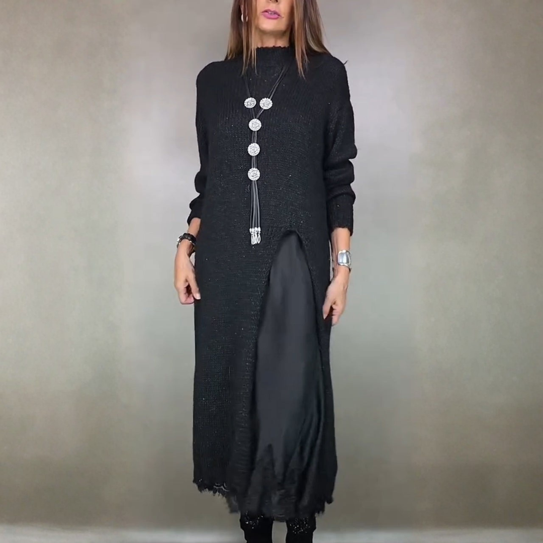 Ina – elegant 2-delat maxiset i svart