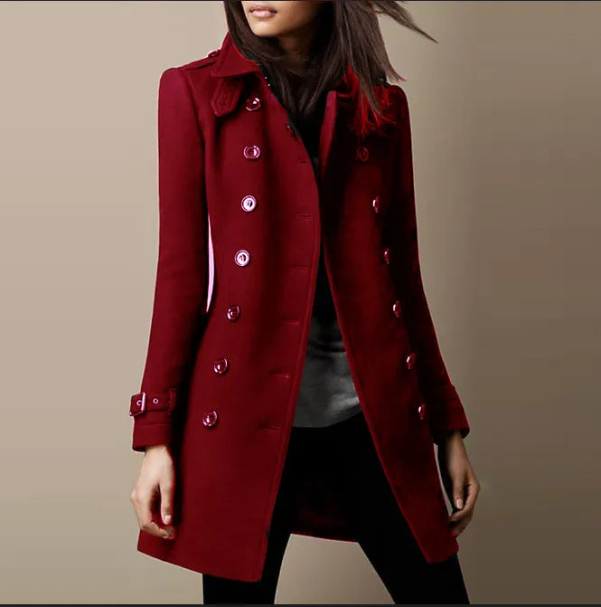 Renate | Elegant vinterkappa i ull