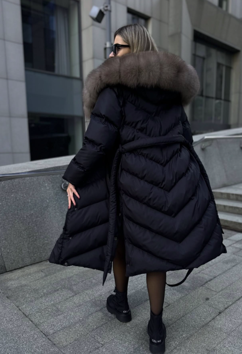 Christina | Elegant Casual-jacka med konstpälskrage
