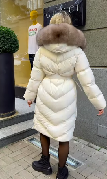 Christina | Elegant Casual-jacka med konstpälskrage