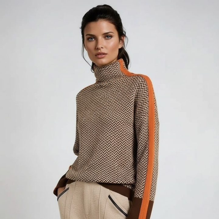 Elsie | Polokrage med Kontraststripes