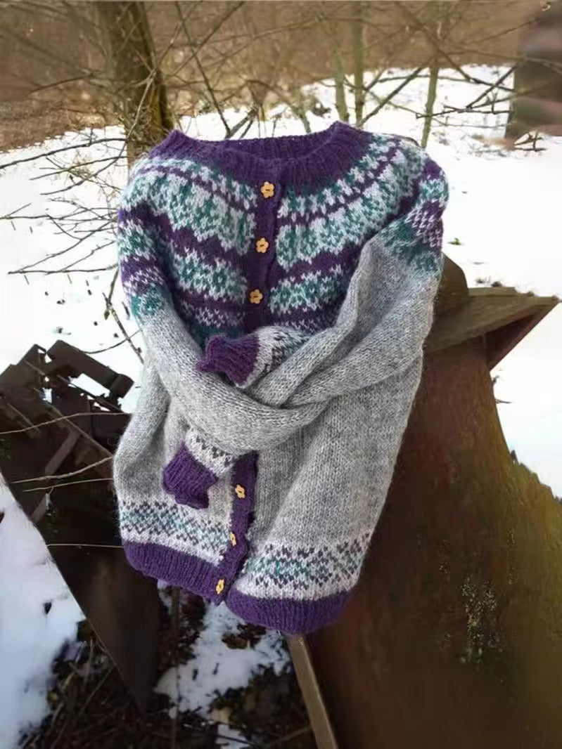Naomie | Vintage Isländsk Cardigan