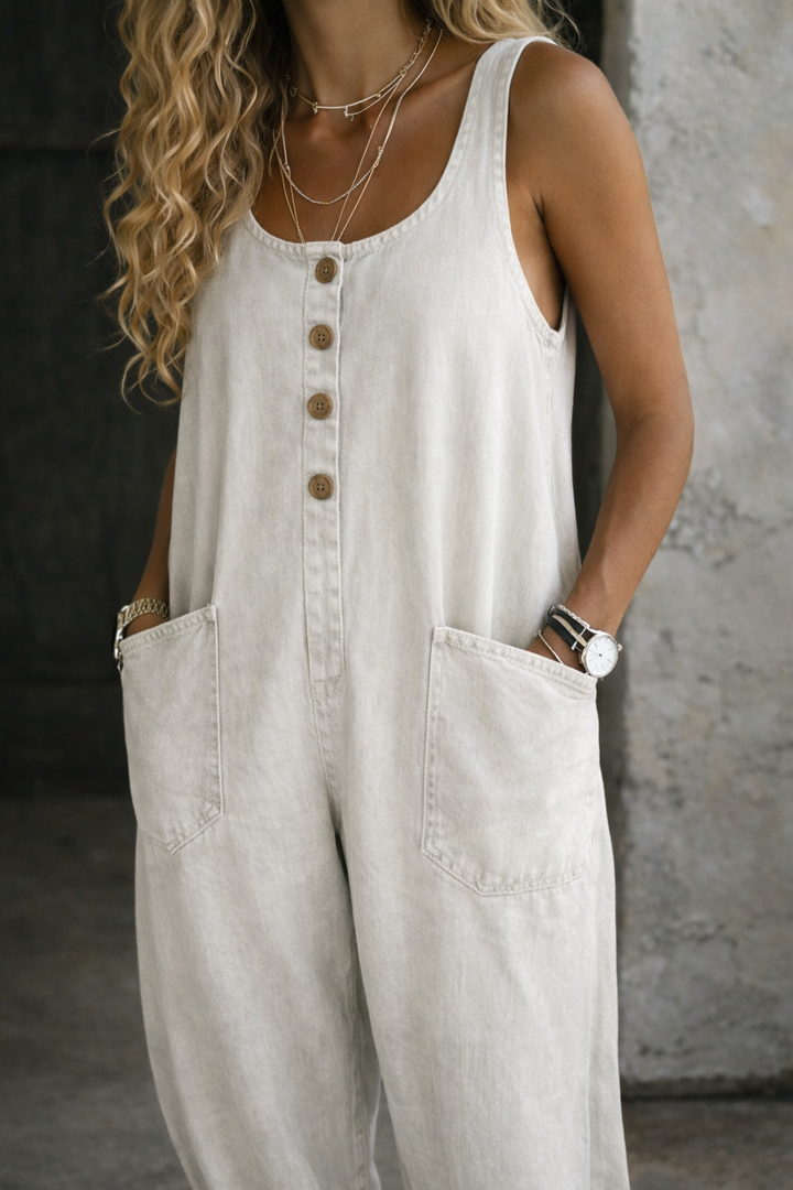 Willy | Vintage Tvättad Bomullsdenim Overall