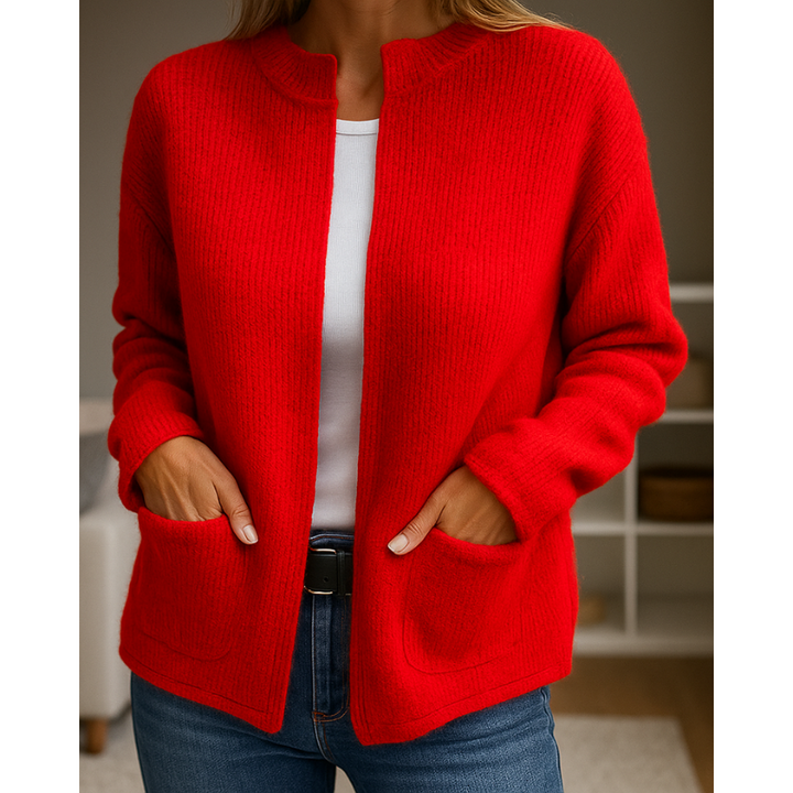 Astra | Tidlös Stickad Cardigan