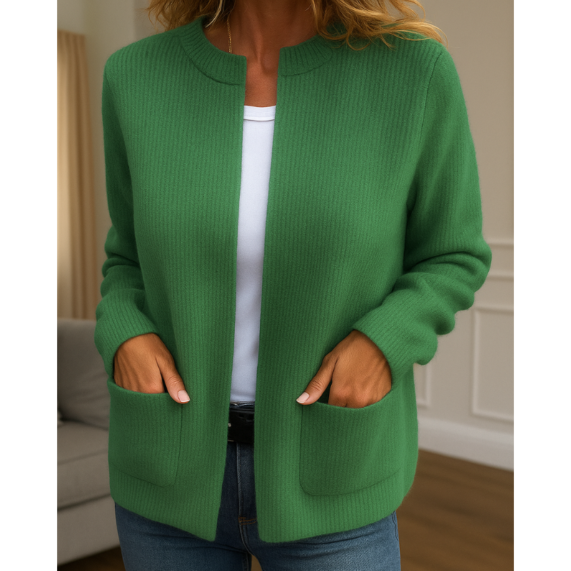 Astra | Tidlös Stickad Cardigan