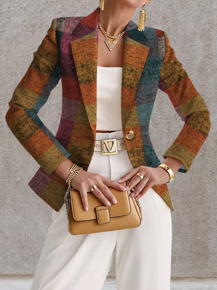 Amandine | Höstrutigt Blazer