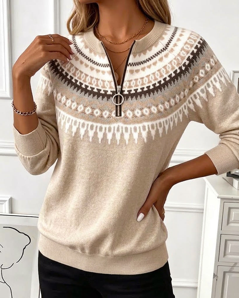 Hedvig | Sweatshirt med dragkedja