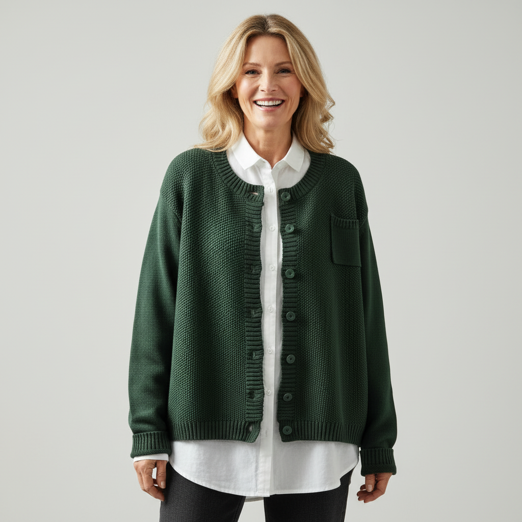 Berlinda | Mysig Stickad Cardigan