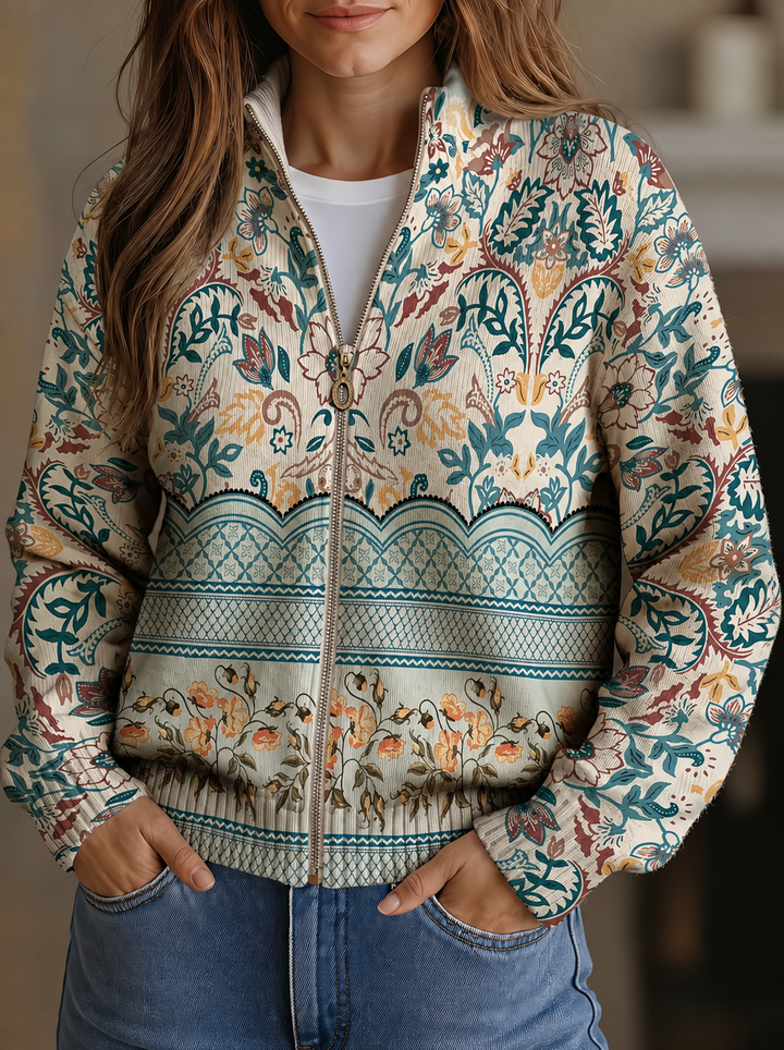 Sybilla | Vintage Blommig Botanisk Kanttryck