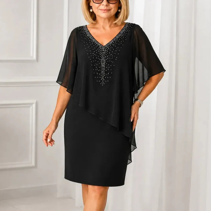 Linda | Elegant Drapad Klänning