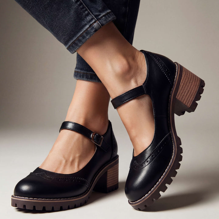 Bonnie | Brogue Detalj Blockklackar