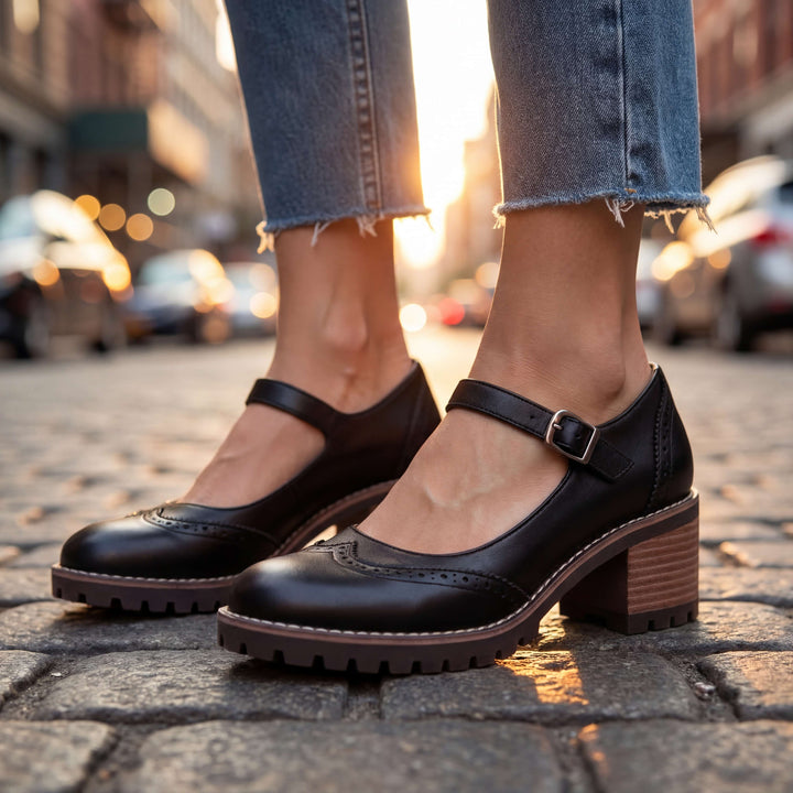 Bonnie | Brogue Detalj Blockklackar