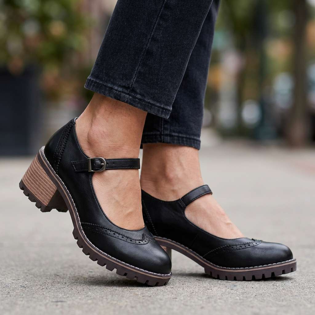 Bonnie | Brogue Detalj Blockklackar