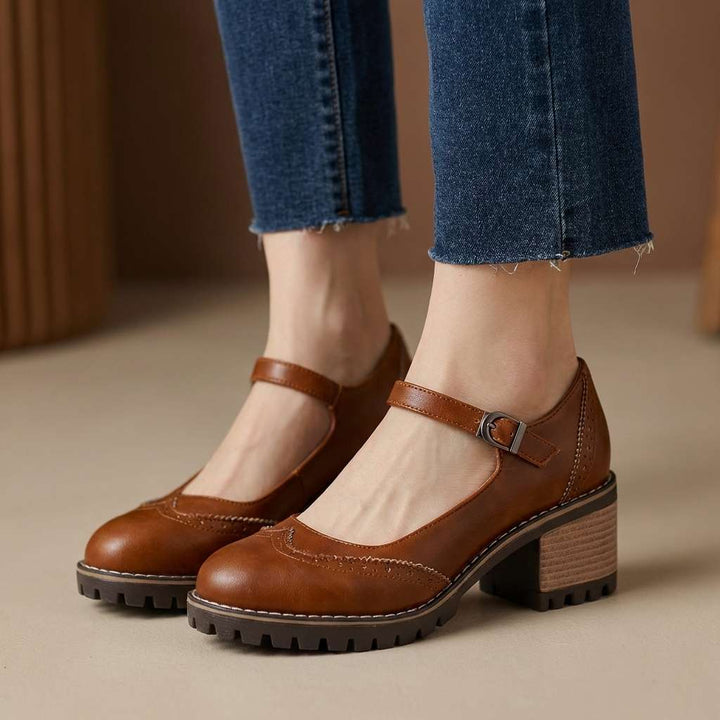 Bonnie | Brogue Detalj Blockklackar