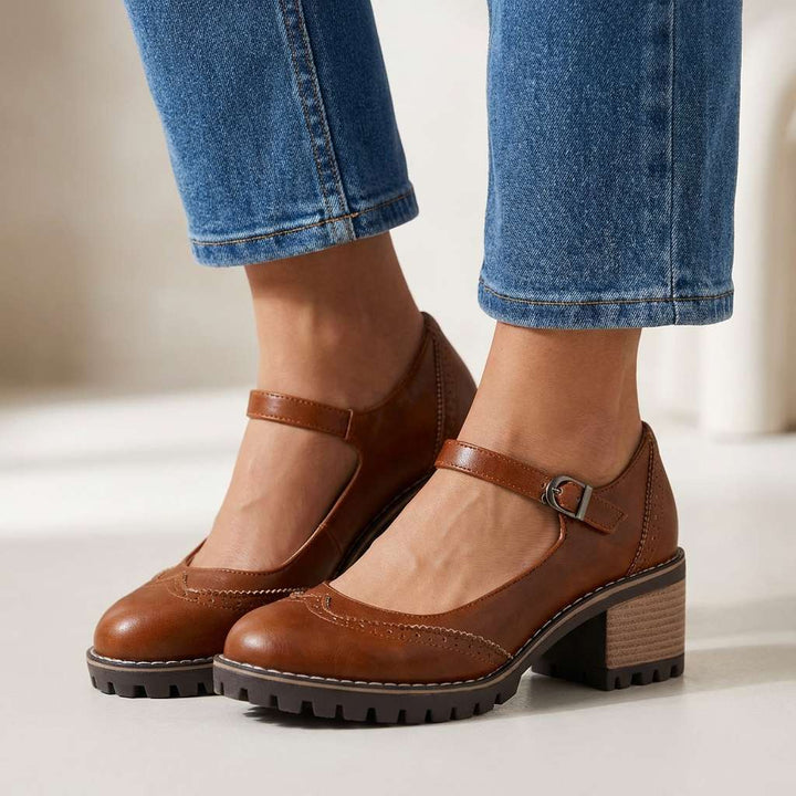 Bonnie | Brogue Detalj Blockklackar