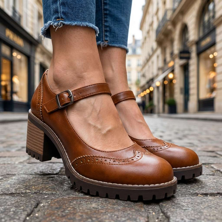 Bonnie | Brogue Detalj Blockklackar