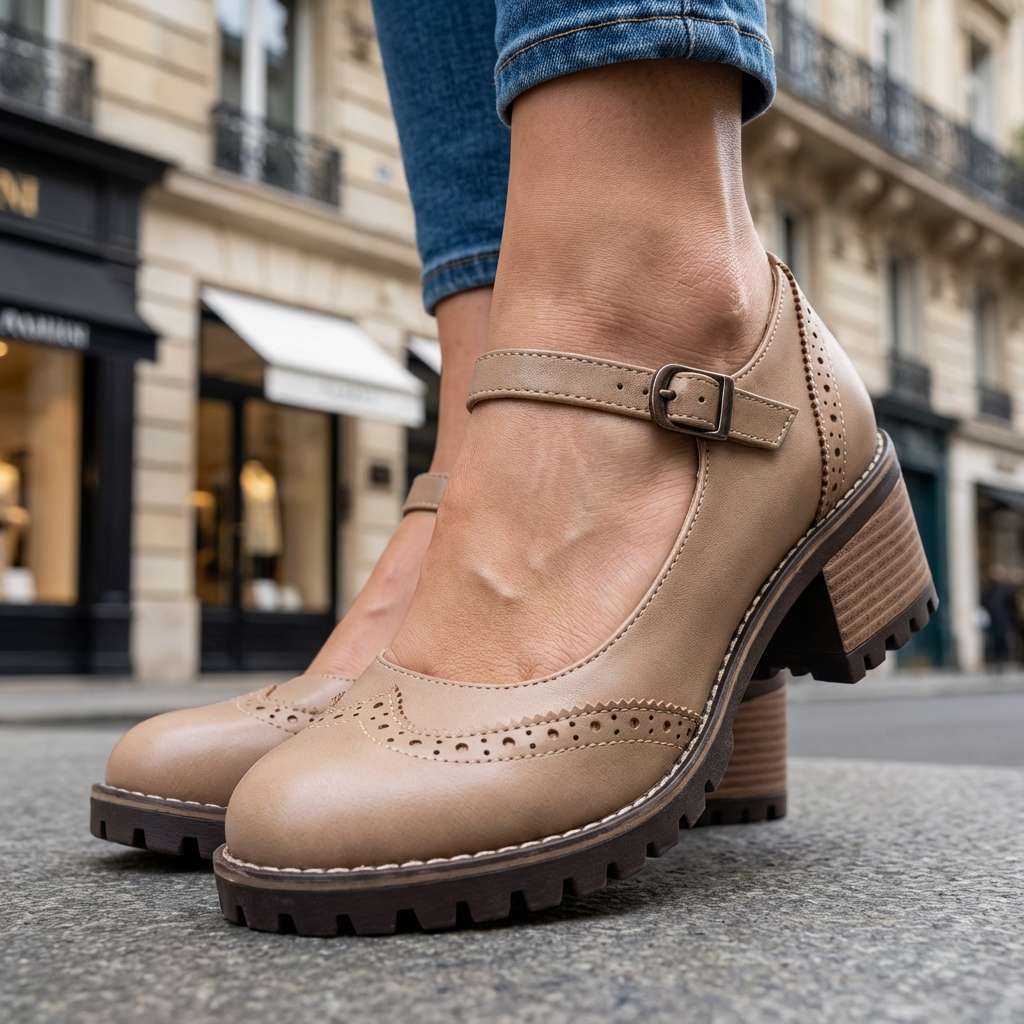 Bonnie | Brogue Detalj Blockklackar