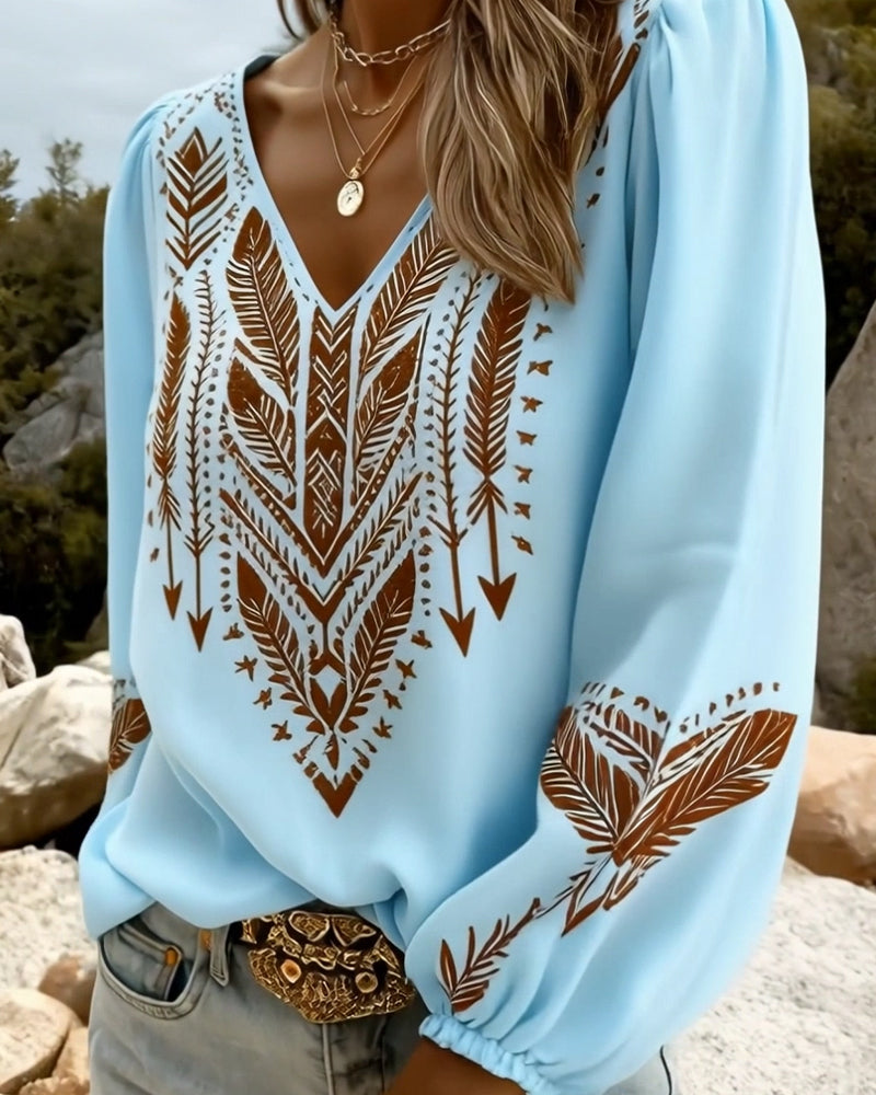 Sienna | Avslappnad Boho Blus