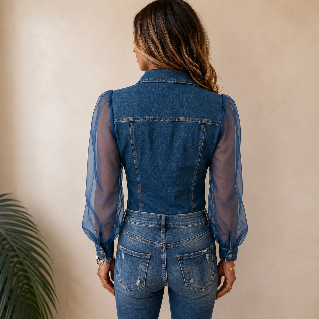Majken | Stilfull Denim-Look Blus