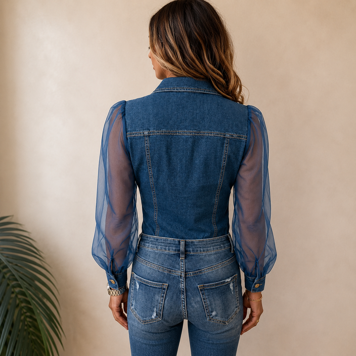 Majken | Stilfull Denim-Look Blus