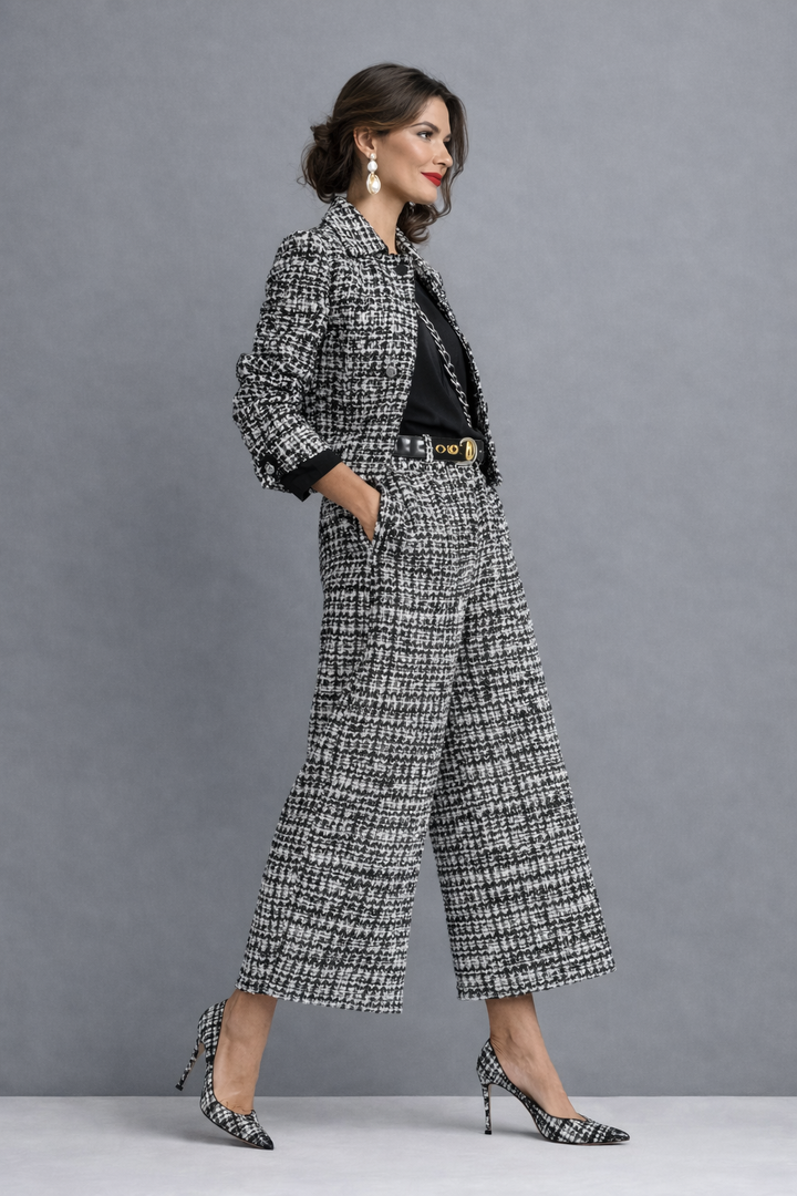 Marcella | Elegant set blus och byxor
