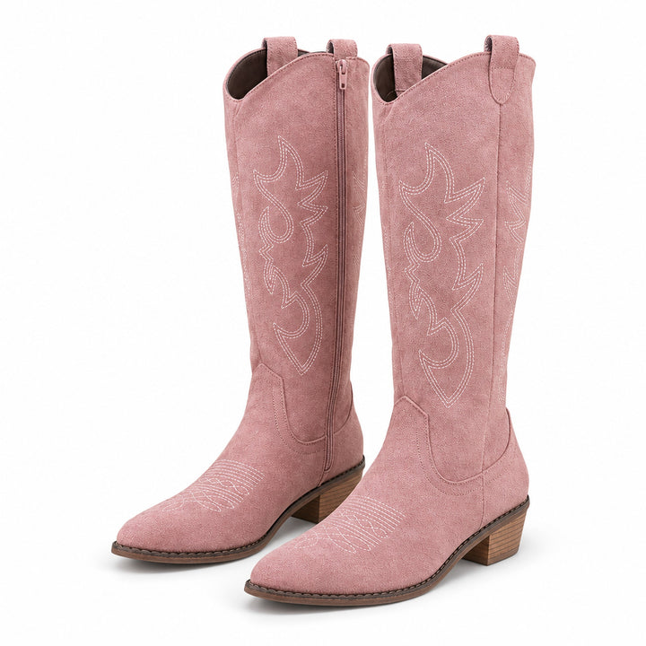 Elfrida | Tidlösa Westernstövlar – rosa