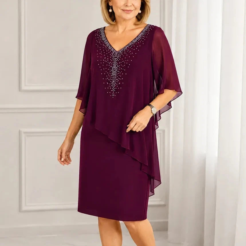 Linda | Elegant Drapad Klänning