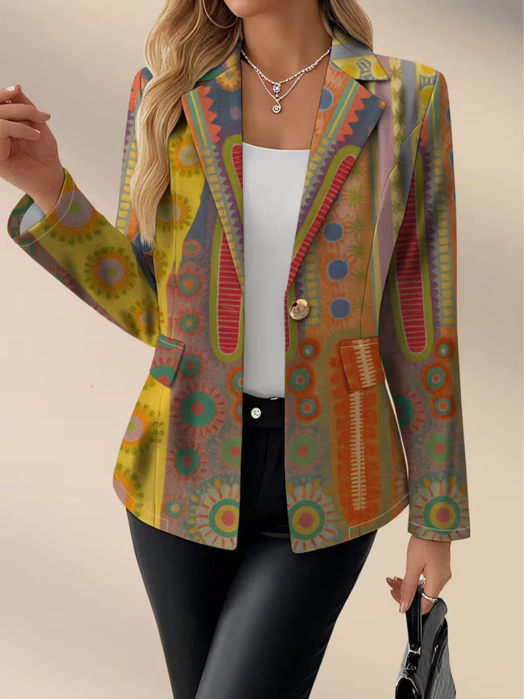Faustine | Bohemisk Medallion Blazer