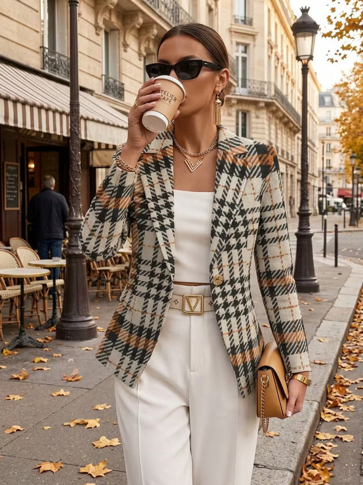 Ghislaine | Houndstooth Blazer