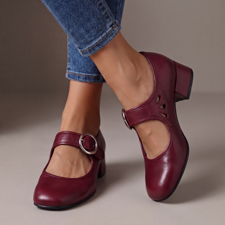 Josephine | Läder Komfort Mary Janes