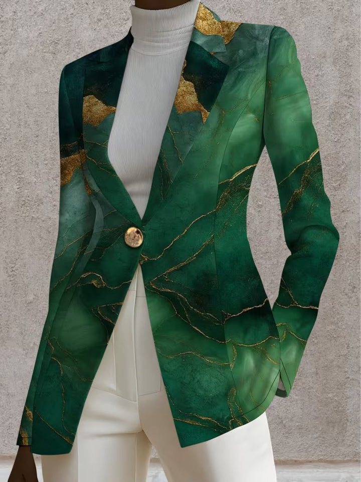 Honorine | Smaragd Marmor Blazer