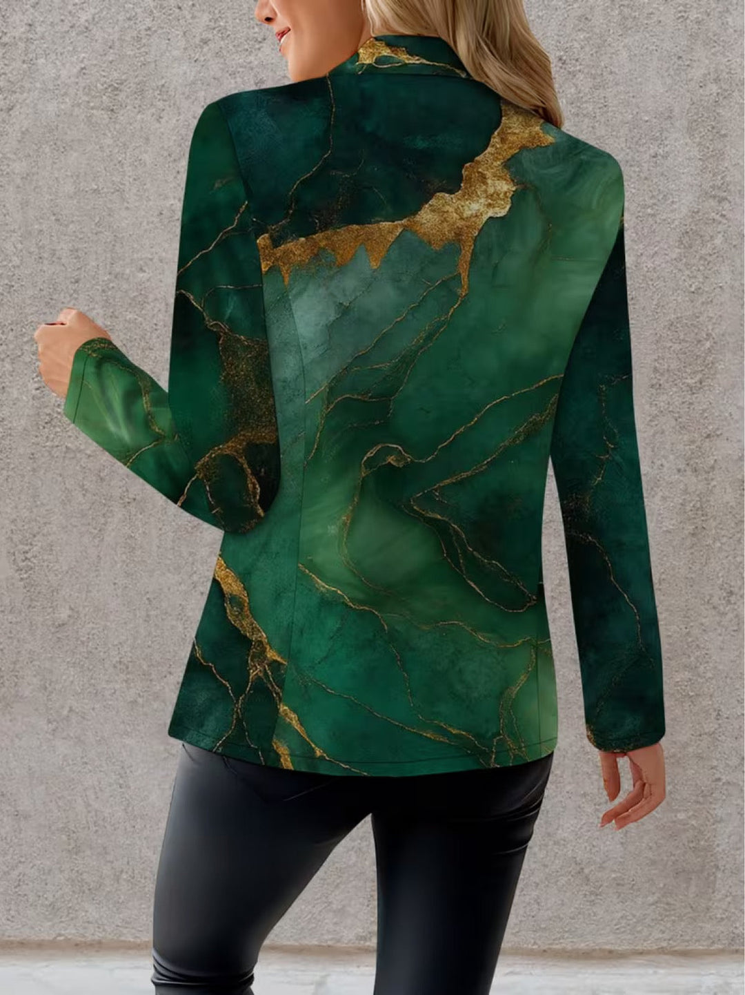 Honorine | Smaragd Marmor Blazer