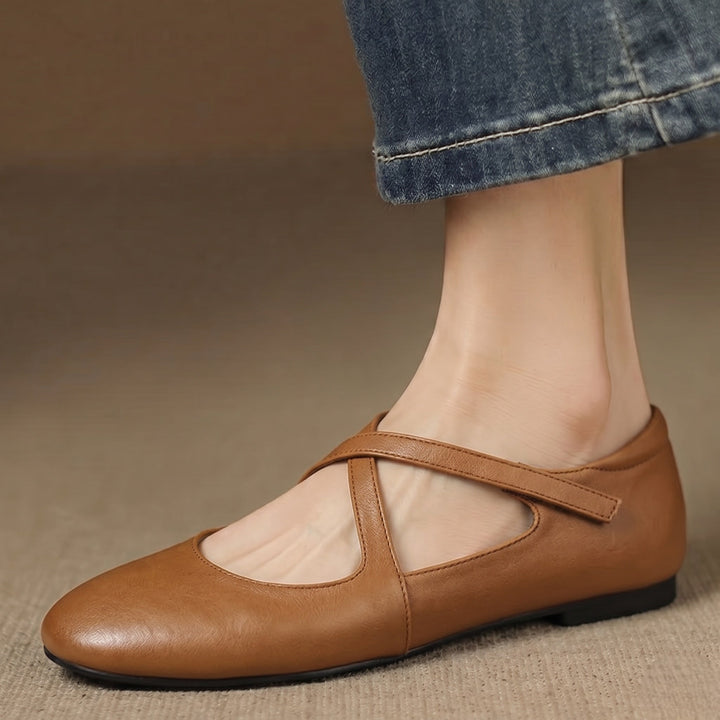 Zeor | Äkta läderballerinas