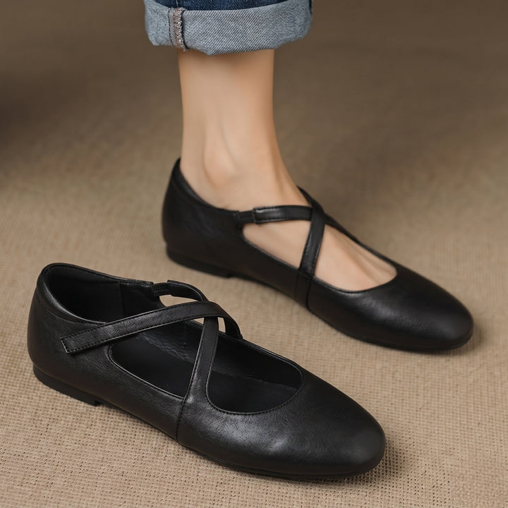 Zeor | Äkta läderballerinas