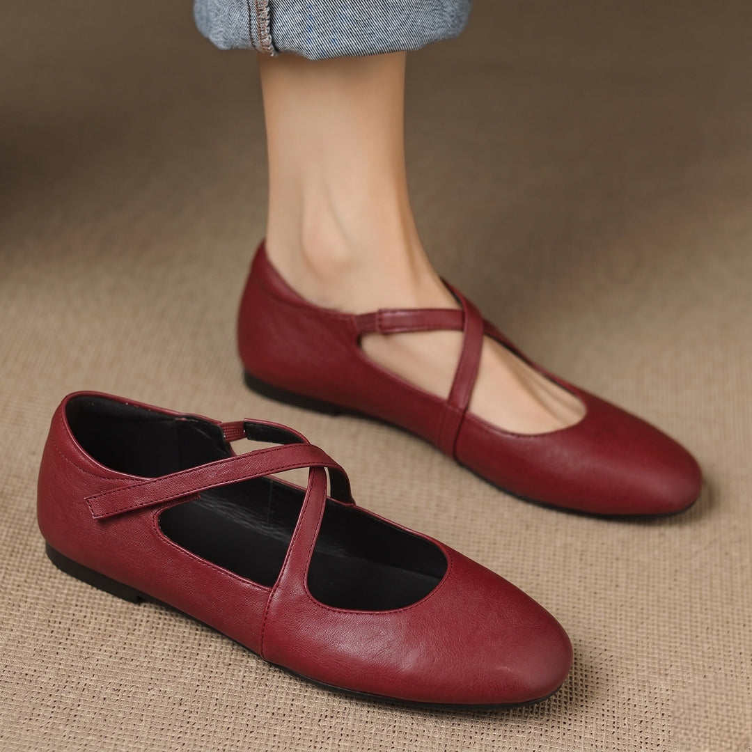 Zeor | Äkta läderballerinas