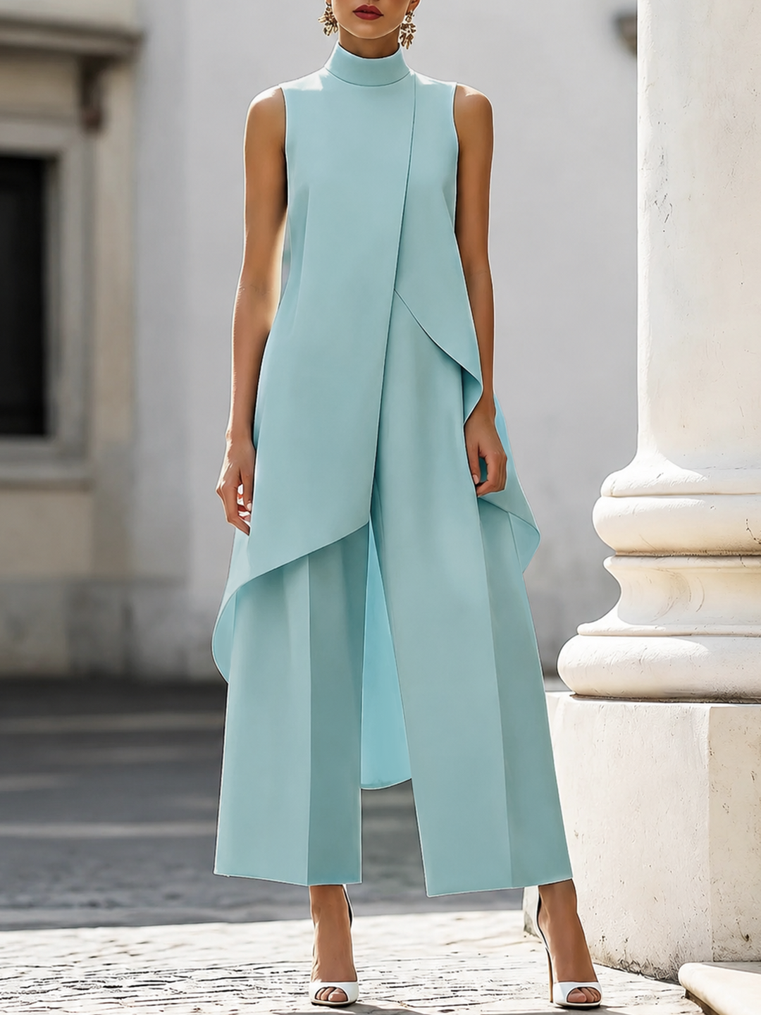 Carlie | Elegant Drop Lång Jumpsuit