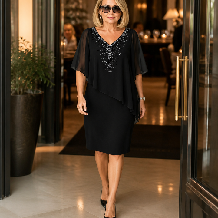 Linda | Elegant Drapad Klänning