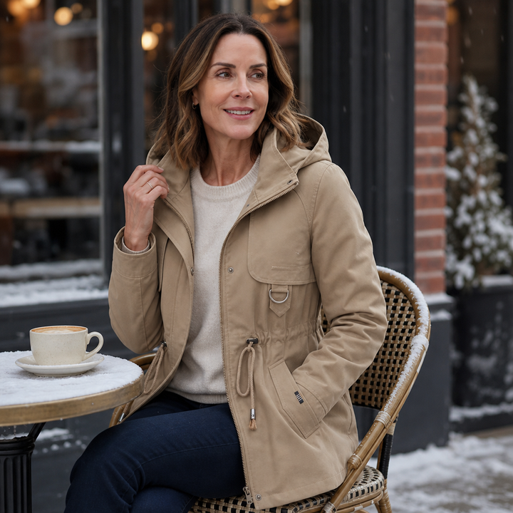 Blenda | Justerbar Midja Medellång Parka