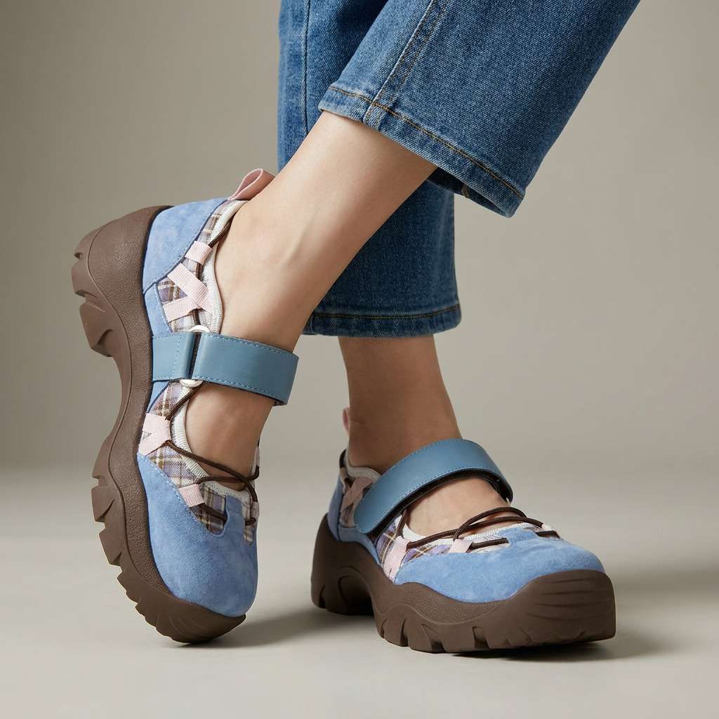 Vanessa | Komfortloafers med kardborreband