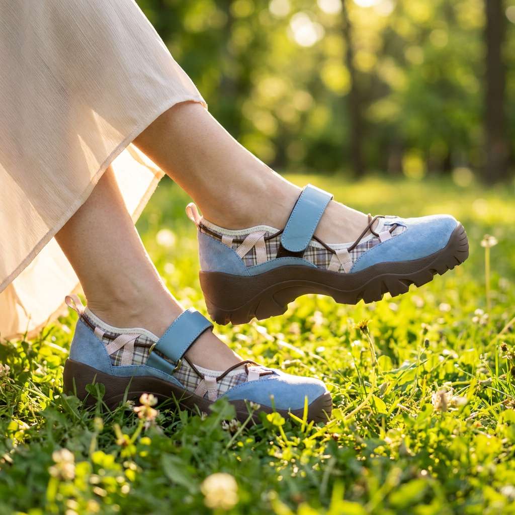 Vanessa | Komfortloafers med kardborreband