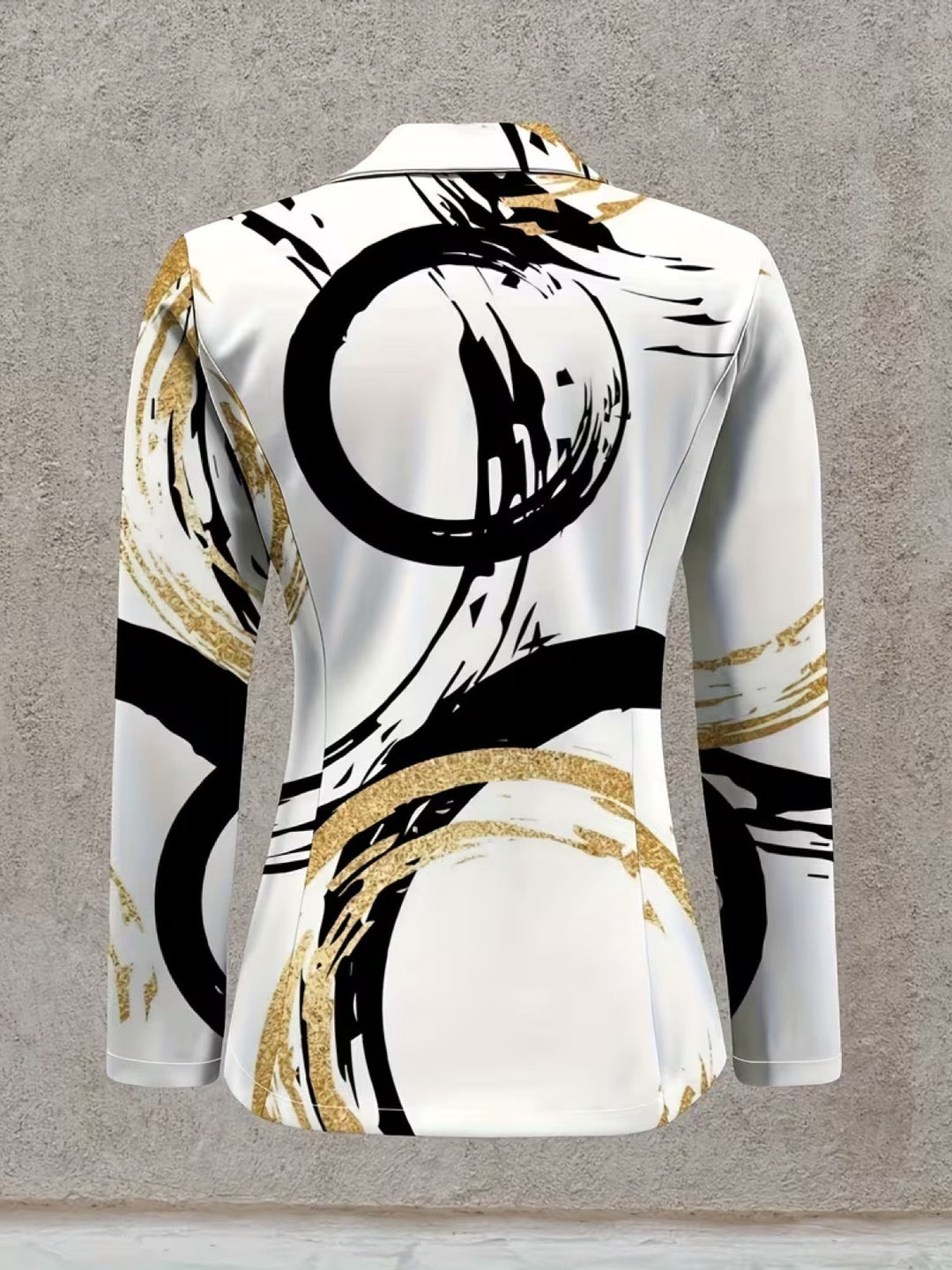 Noemine | Abstrakt Penseldrag Blazer