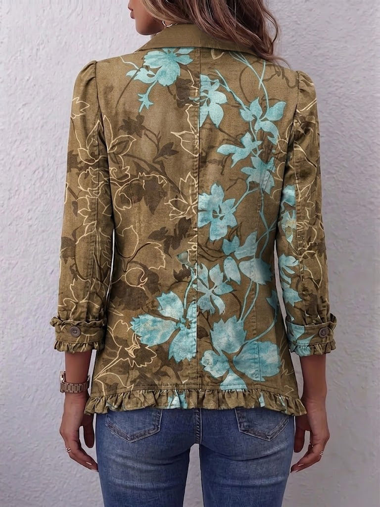 Katarina | Blommig ombréjacka